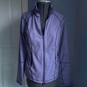 Zella jacket medium lightweight zip up purple jacket